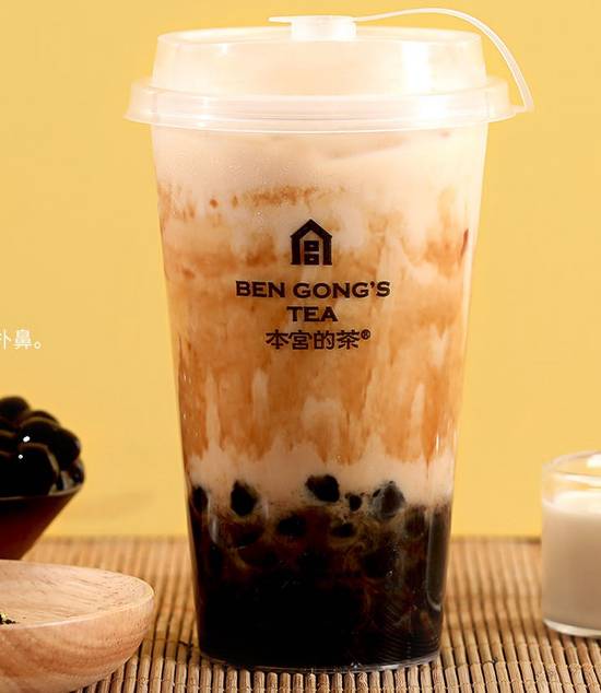 Osmanthus Oolong brown sugar pearl / 桂花烏龍⿊丸